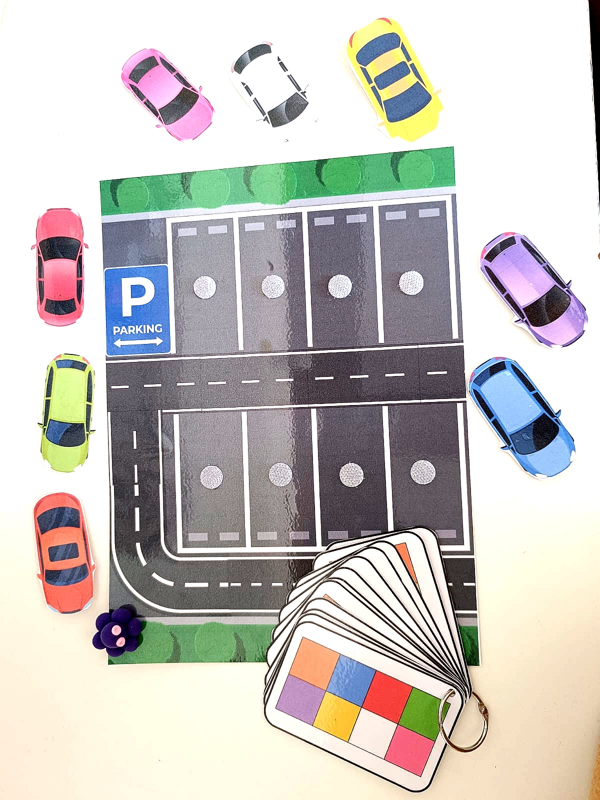 Car Parking Colour Sequencing Activity